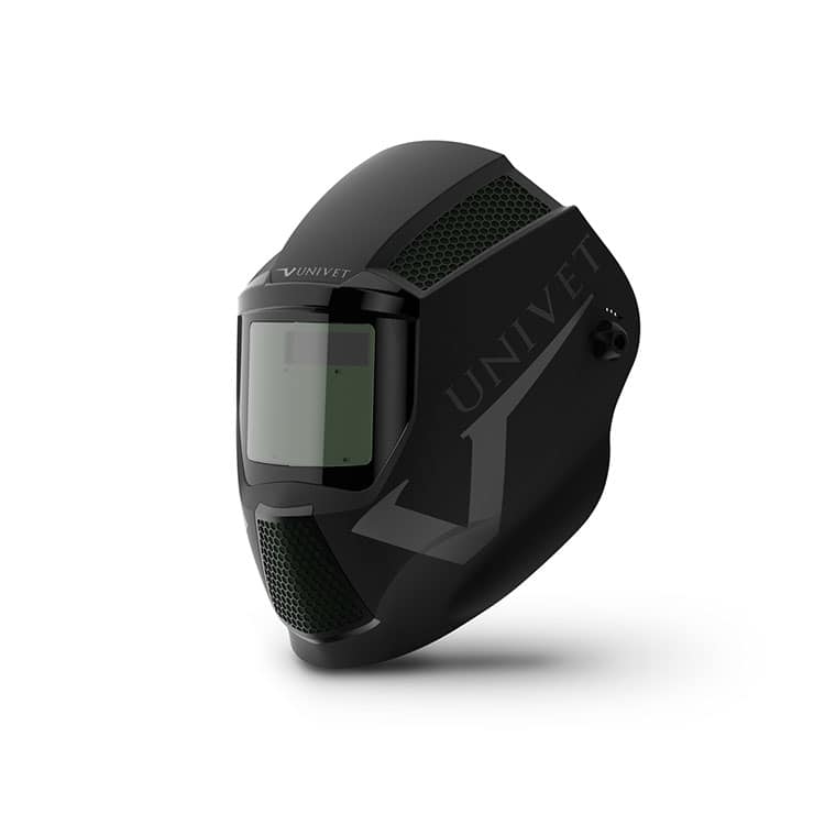 Rendered image of Univet's MASTR laser welding helmet